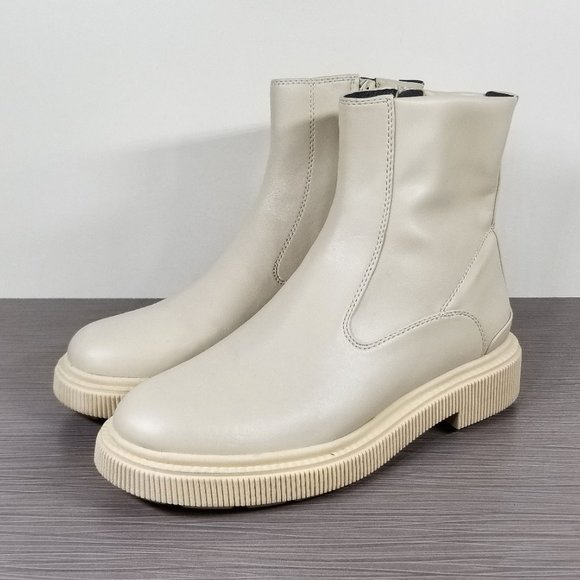 Franco Sarto Jinta Platform Boot, Off White (Chiffon), Womens Size 7.5 M / 37.5 - Picture 3 of 10